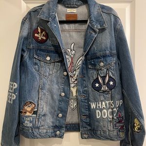 Zara Looney Tunes Oversize Jean Jacket
